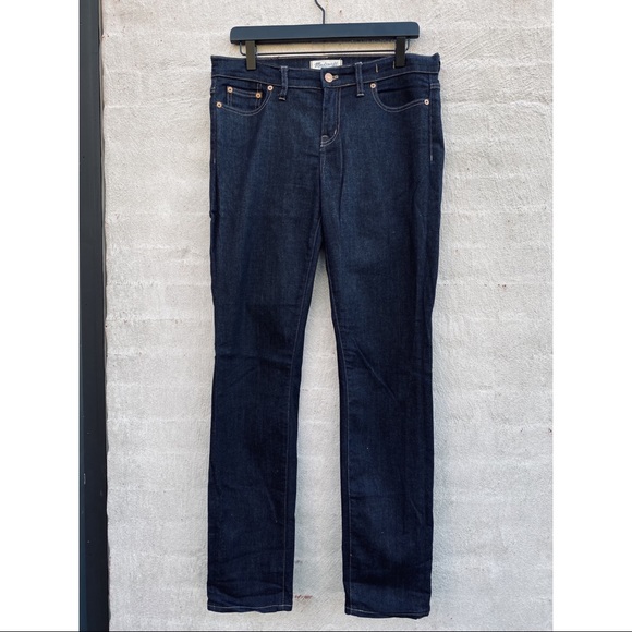 Madewell Alley Straight Jeans Dark Rinse - Picture 2 of 4